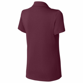 Sport-Tek LST104 Ladies Competitor United Polo - Maroon/White
