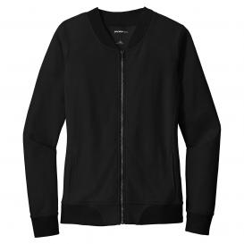 Sport-Tek LST274 Ladies Lightweight French Terry Bomber - Black