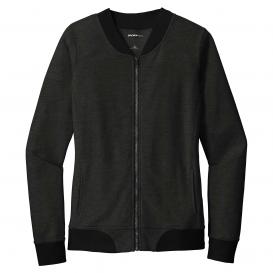 Sport-Tek LST274 Ladies Lightweight French Terry Bomber - Heather Black