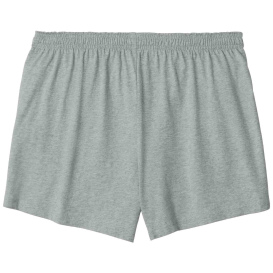 Sport-Tek LST311 Ladies Jersey Knit Squad Shorts - Heather Gray