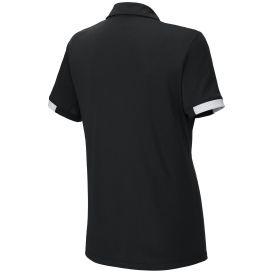 Sport-Tek LST444 Ladies Club Colorblock Polo - Black/White