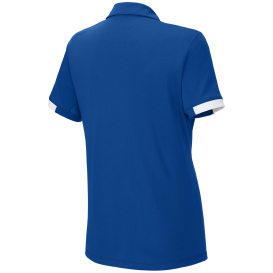 Sport-Tek LST444 Ladies Club Colorblock Polo - True Royal/White