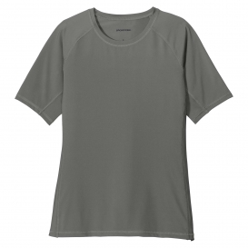 Sport-Tek LST470 Ladies Rashguard Tee - Dark Smoke Grey
