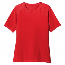 Sport-Tek LST470 Ladies Rashguard Tee - True Red