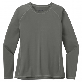 Sport-Tek LST470LS Ladies Long Sleeve Rashguard Tee - Dark Smoke Grey
