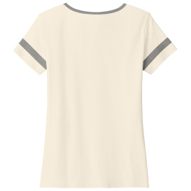 Sport-Tek LST6041 Ladies Halftime Notch Neck Tee - Ecru/Vintage Heather