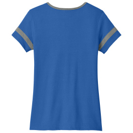 Sport-Tek LST6041 Ladies Halftime Notch Neck Tee - True Royal/Vintage Heather