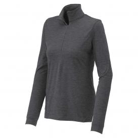 Sport-Tek LST711 Ladies Exchange 1.5 Long Sleeve 1/2-Zip Pullover - Graphite Heather