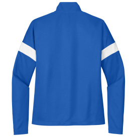 Sport-Tek LST800 Ladies Sport-Wick Fleece Full-Zip Jacket - True Royal/White