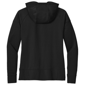Sport-Tek LST856 Ladies Sport-Wick Stretch 1/2-Zip Hoodie - Black