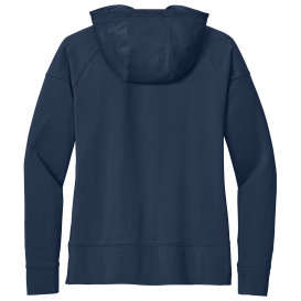 Sport-Tek LST856 Ladies Sport-Wick Stretch 1/2-Zip Hoodie - True Navy
