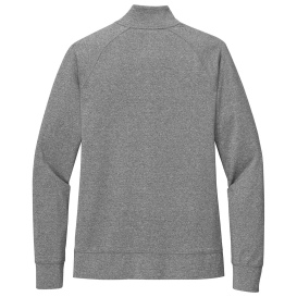 Sport-Tek LST857 Ladies Sport-Wick Stretch Full-Zip Cadet Jacket - Charcoal Grey Heather