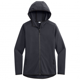 Sport-Tek LST870 Ladies Circuit Hooded Full-Zip - Graphite