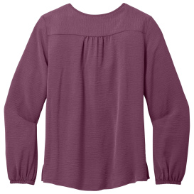 Port Authority LW714 Ladies Textured Crepe Tunic - Purple Mist