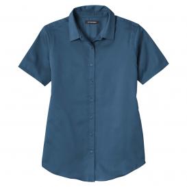 Port Authority LW809 Ladies Short Sleeve SuperPro React Twill Shirt - Regatta Blue