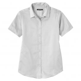 Port Authority LW809 Ladies Short Sleeve SuperPro React Twill Shirt - White
