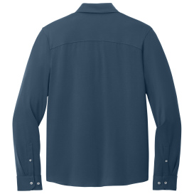 Mercer+Mettle MM1018 Long Sleeve Stretch Woven Shirt - Insignia Blue