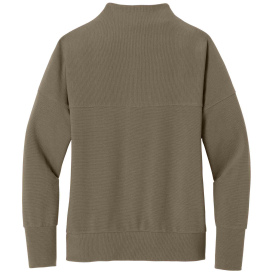 Mercer+Mettle MM3041 Ladies Linear Texture 1/4-Zip - Warm Taupe