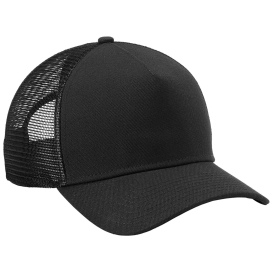 New Era NE212 A-Frame Snapback Mesh Back Cap - Black/Black