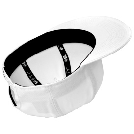 New Era NE4020 Standard Fit Flat Bill Snapback Cap - White