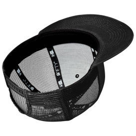New Era NE4030 Standard Fit Snapback Trucker Cap - Black/Black