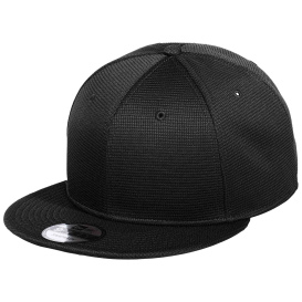 New Era NE409 Pivot Flat Bill Snapback Cap - Black