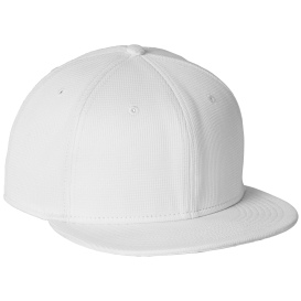 New Era NE409 Pivot Flat Bill Snapback Cap - White
