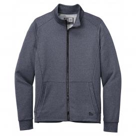 New Era NEA530 Performance Terry Full-Zip Jacket - True Navy Heather