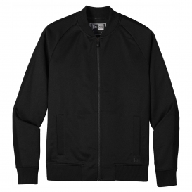 New Era NEA650 New Era Track Jacket - Black/Black