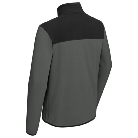 The North Face NF0A7V4J Glacier Full-Zip Fleece Jacket - Asphalt Grey/TNF Black