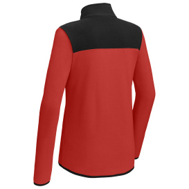 The North Face NF0A7V4M Ladies Glacier 1/4-Zip Fleece - Rage Red/TNF Black