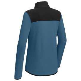 The North Face NF0A7V4M Ladies Glacier 1/4-Zip Fleece - Shady Blue/TNF Black