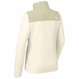 The North Face NF0A8BUR Ladies Highest Peak Full-Zip Fleece Jacket - Gardenia White/Gravel