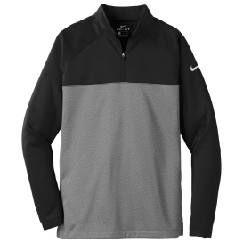 Nike NKAH6254 Therma-FIT 1/2-Zip Fleece - Black/Dark Grey Heather