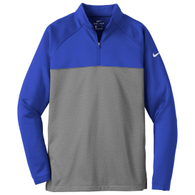 Nike NKAH6254 Therma-FIT 1/2-Zip Fleece - Game Royal/Dark Grey Heather
