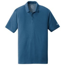 Nike NKAH6266 Dri-FIT Hex Textured Polo - Court Blue