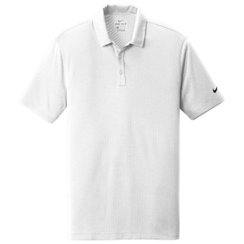 Nike NKAH6266 Dri-FIT Hex Textured Polo - White