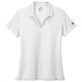 Nike NKDC1991 Ladies Dri-FIT Micro Pique 2.0 Polo - White