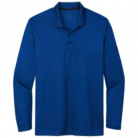 Nike NKDC2104 Dri-FIT Micro Pique 2.0 Long Sleeve Polo - Gym Blue