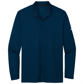 Nike NKDC2104 Dri-FIT Micro Pique 2.0 Long Sleeve Polo - Navy