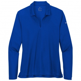 Nike NKDC2105 Ladies Dri-FIT Micro Pique 2.0 Long Sleeve Polo - Game Royal
