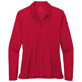Nike NKDC2105 Ladies Dri-FIT Micro Pique 2.0 Long Sleeve Polo - University Red