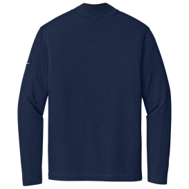Nike NKDX6702 Textured 1/2-Zip Cover-Up - College Navy