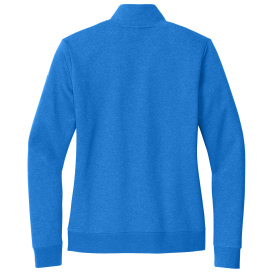 Nike NKDX6720 Club Fleece Sleeve Swoosh 1/2-Zip - Light Game Royal Heather