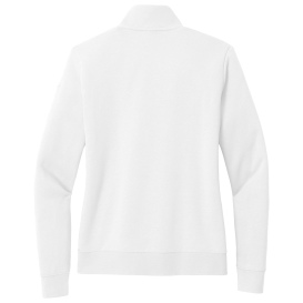 Nike NKDX6720 Club Fleece Sleeve Swoosh 1/2-Zip - White