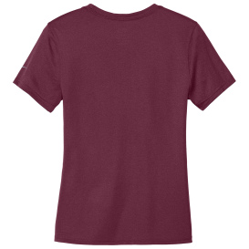 Nike NKDX8734 Ladies Swoosh Sleeve rLegend Tee - Deep Maroon
