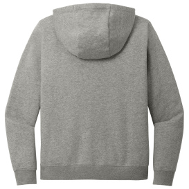 Nike NKFD9889 Ladies Club Fleece Sleeve Swoosh Pullover Hoodie - Dark Grey Heather