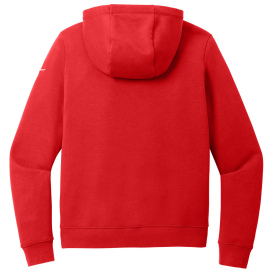 Nike NKFD9889 Ladies Club Fleece Sleeve Swoosh Pullover Hoodie - University Red