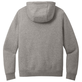 Nike NKFD9890 Ladies Club Fleece Sleeve Swoosh Full-Zip Hoodie - Charcoal Heather