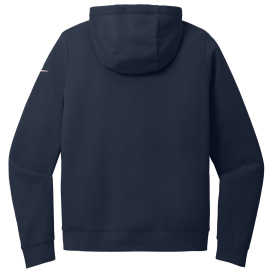 Nike NKFD9890 Ladies Club Fleece Sleeve Swoosh Full-Zip Hoodie - Midnight Navy